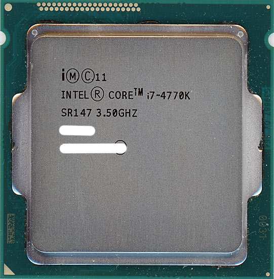 【中古】Core i7 4770K Haswell　3.5GHz LGA1150　SR147