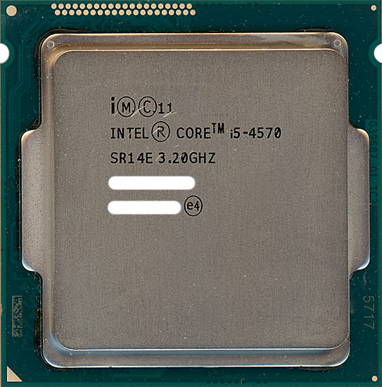 【中古】Core i5 4570　3.2GHz 6M LGA1150 84W　SR14E
