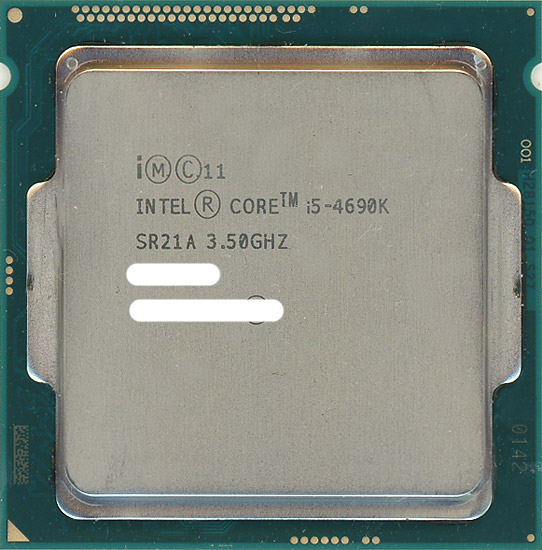 【中古】Core i5 4690K　3.5GHz 6M LGA1150 88W　SR21A