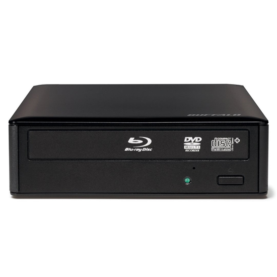 【中古】BUFFALO　USB3.0用 外付けブルーレイドライブ BRXL-14U3