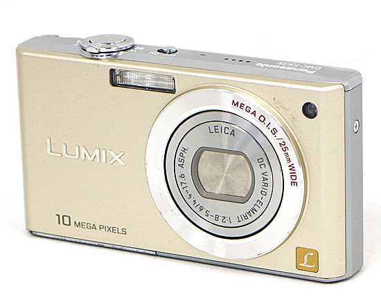 【中古】Panasonic　LUMIX DMC-FX35-N　ゴールド/1010万画素