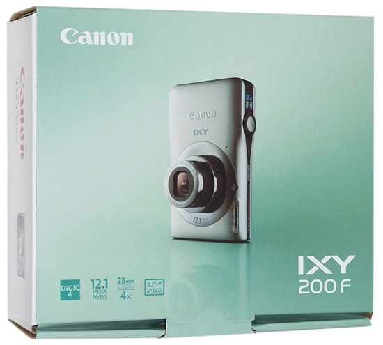 【中古】Canon製　デジカメ IXY 200F　シルバー　1210万画素 元箱あり