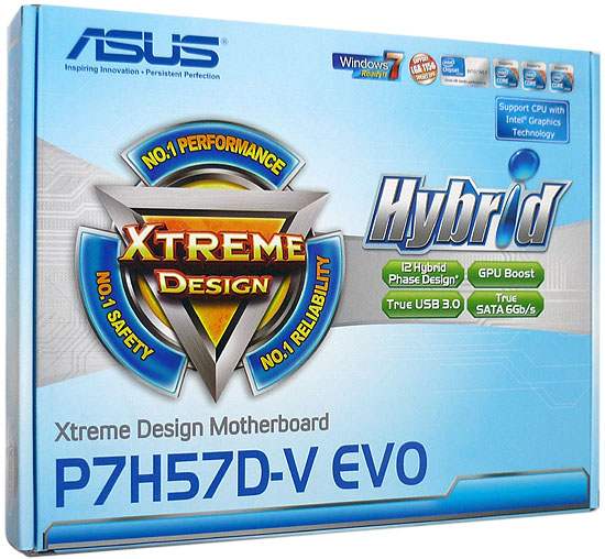 【中古】ASUS製　ATXマザーボード　P7H57D-V EVO　LGA1156 元箱あり