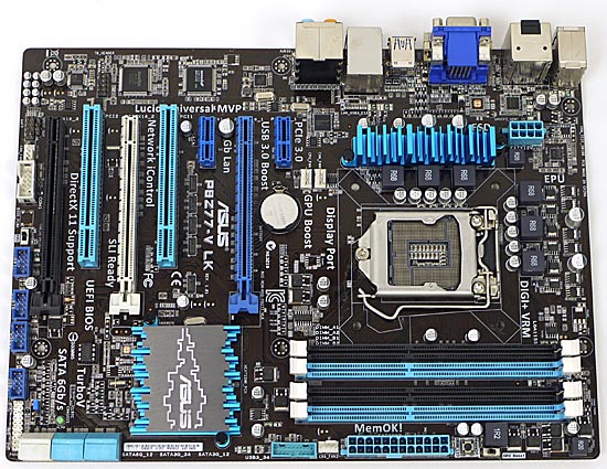 【中古】ASUS製　ATXマザーボード　P8Z77-V LK　LGA1155