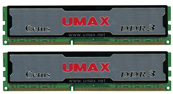 【中古】UMAX　Cetus DCDDR3-4GB-1333　DDR3 PC3-10600 2GBx2