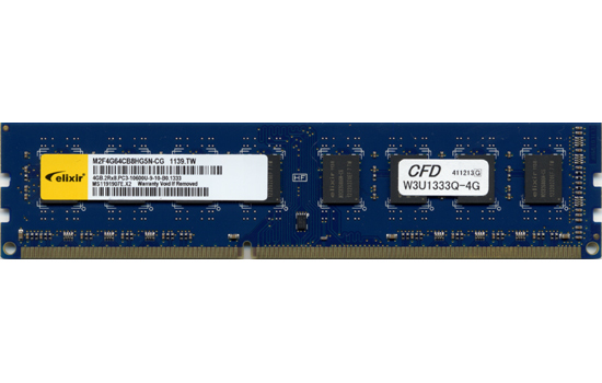 【中古】CFD ELIXIR　デスクトップ用 W3U1333Q-4G　DDR3 PC3-10600 1枚のみ