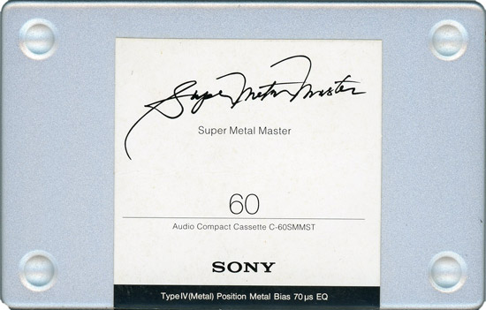 【新品】SONY　カセットテープ メタルポジション Super Metal Master　60分