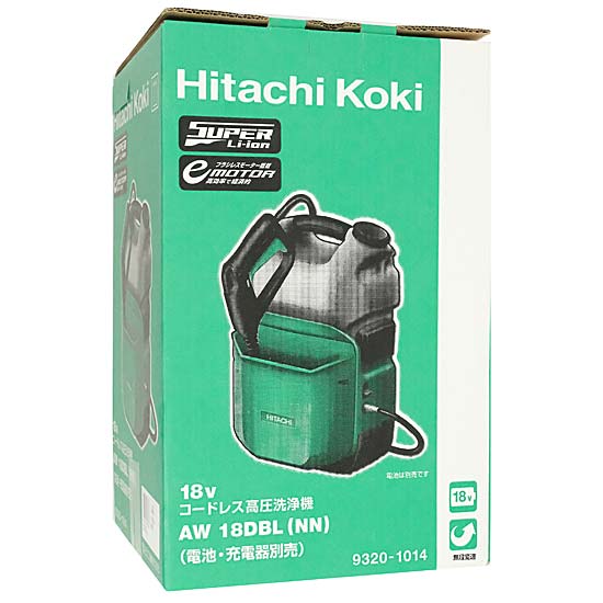 【新品】HITACHI　コードレス高圧洗浄機　AW18DBL(NN)