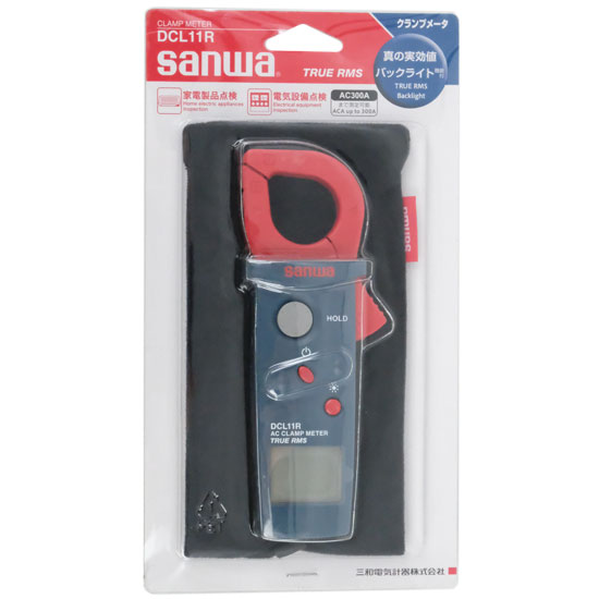 【新品】SANWA　TrueRMS対応ミニクランプメータ　DCL11R