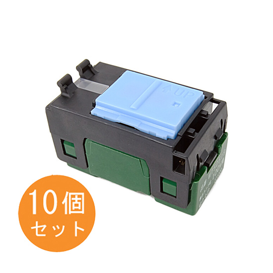 【新品】Panasonic　埋込ほたるスイッチB(片切) 10個セット　WT50519