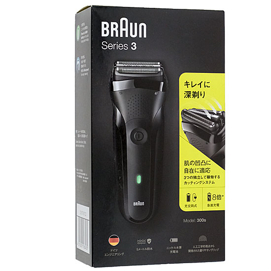 【新品】Braun　シェーバー シリーズ3　Series3 300s-B　ブラック