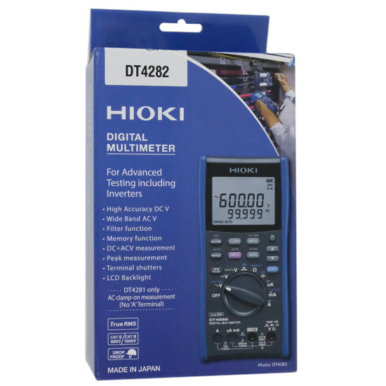 【新品】HIOKI　デジタルマルチメータ(10A端子搭載タイプ)　DT4282