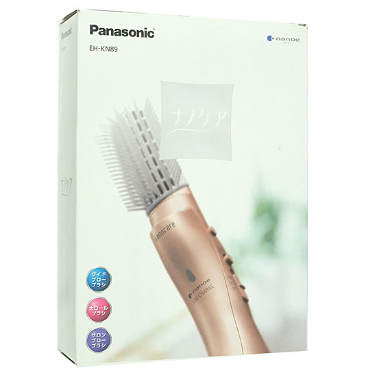 【新品】【新品訳あり(箱きず・やぶれ)】 Panasonic　くるくるドライヤー ナノケア　EH-KN89-PN　ピンクゴールド