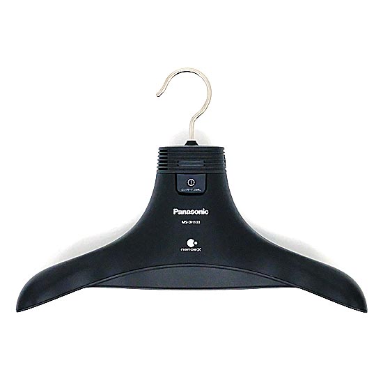 【新品】【新品(開封のみ・箱きず・やぶれ)】 Panasonic　脱臭ハンガー ナノイーX搭載　MS-DH100-K　ブラック