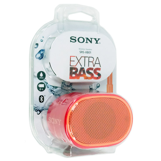【新品】SONY　ワイヤレスポータブルスピーカー　SRS-XB01 (R)　レッド