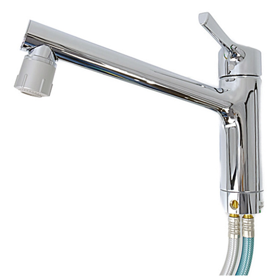 【新品】TOTO　キッチン用 台付シングル混合水栓　TKS05303J