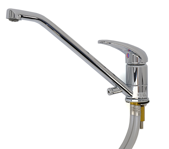 【新品】三栄水栓　キッチン用 シングルワンホール混合栓 寒冷地仕様　K87110JK-13