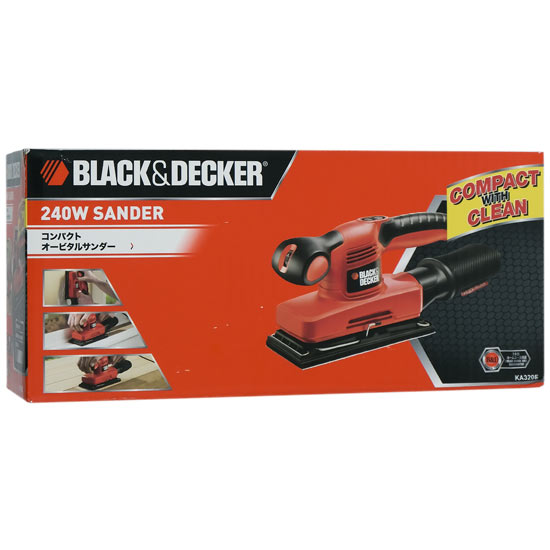 【新品】BLACK&DECKER　コンパクトオービタルサンダー　KA320E
