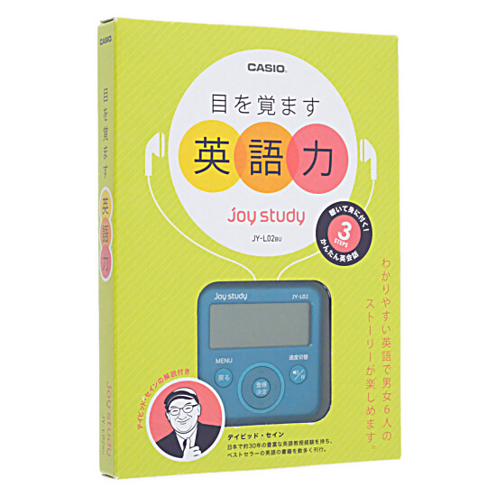 【新品】【新品訳あり(箱きず・やぶれ)】 CASIO製　デジタル英会話学習機 日常英会話 joy study　JY-L02BU　ブルー