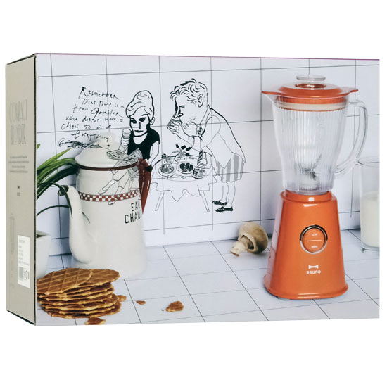 【新品】IDEA　コンパクトブレンダ― BRUNO　BOE023-OR　オレンジ