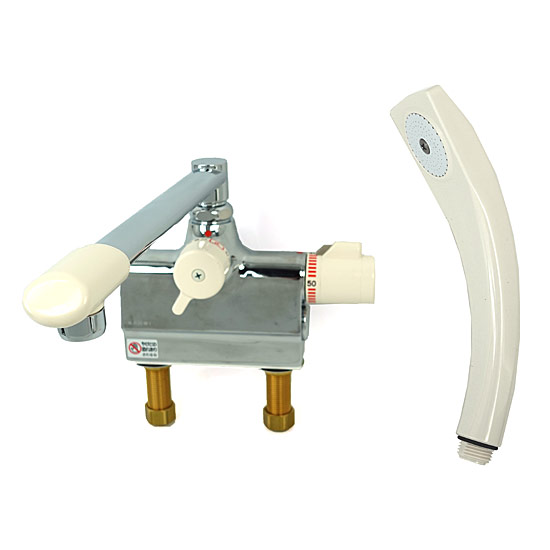 【新品】【新品(開封のみ)】 三栄水栓　サーモデッキシャワー混合栓　SK78D-13