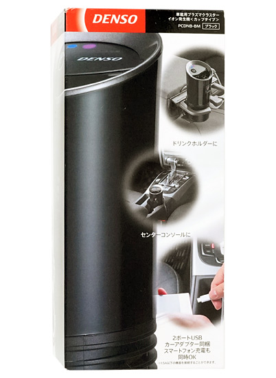 【新品】【新品訳あり(箱きず・やぶれ)】 DENSO　車載用プラズマクラスターイオン発生機　PCDNB-BM　ブラック