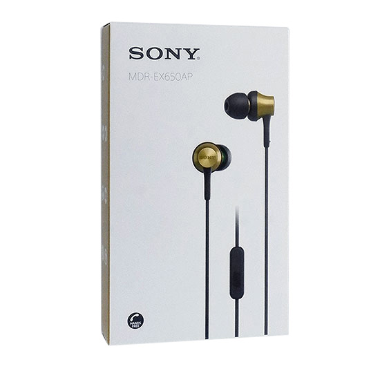 【新品】SONY製　密閉型インナーイヤーレシーバー　MDR-EX650AP (T)　ブラスブラウン
