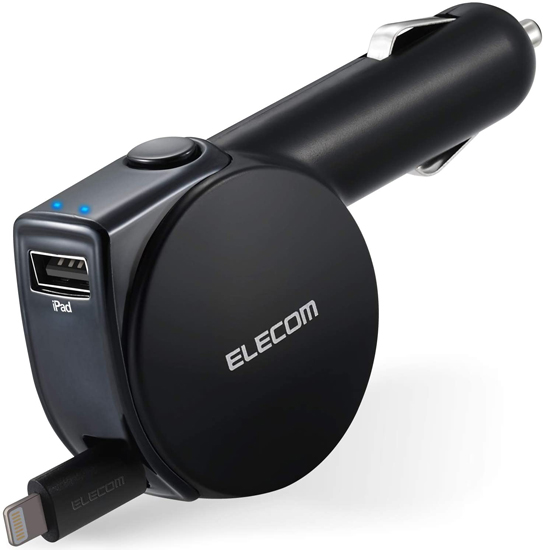 【新品】ELECOM　カーチャージャー 車載充電器　MPA-CCL04BK　ブラック