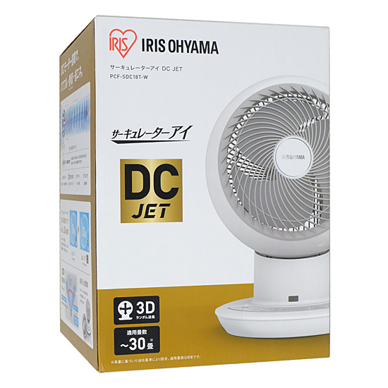 【新品】IRIS OHYAMA　サーキュレーターアイ DC JET 〜30畳　PCF-SDC18T