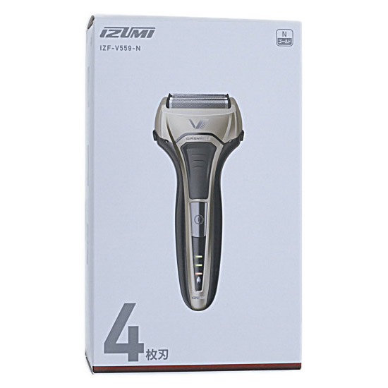【新品】【新品訳あり(箱きず・やぶれ)】 IZUMI　往復式シェーバー S-DRIVE　IZF-V559-N　ゴールド