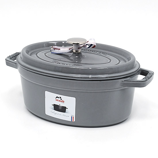 【新品】ストウブ　鍋　ピコ ココット オーバル 27cm　40500-276　グレー