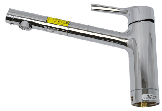 【新品】【新品訳あり(箱きず・やぶれ)】 TOTO　キッチン用 台付シングル混合水栓　TKS05304J