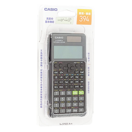 【新品】CASIO製　スタンダード関数電卓　fx-375ESA-N