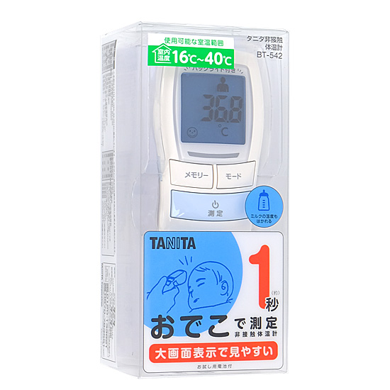 【新品】タニタ製　非接触体温計　BT-542-BL　ブルー