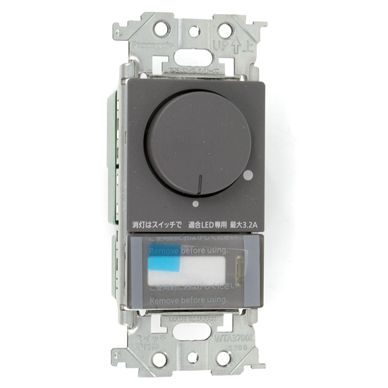 【新品】Panasonic　LED埋込逆位相調光スイッチC　WTA57583HK　マットグレー