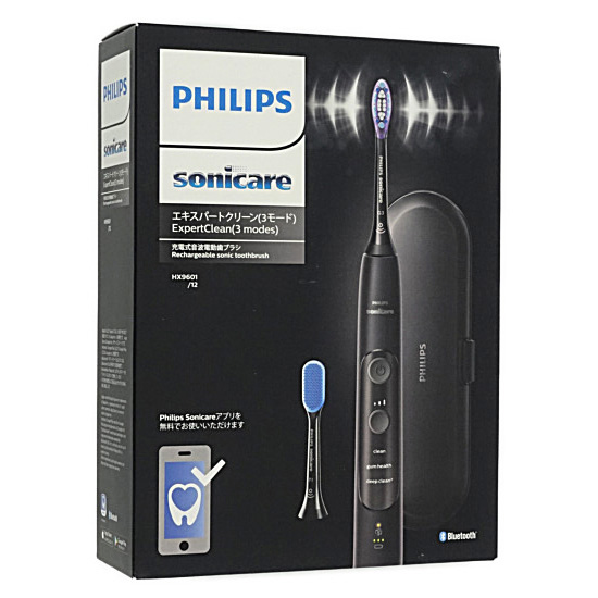 【新品】PHILIPS　電動歯ブラシ　ソニッケアー エキスパートクリーン HX9601/12　ブラック