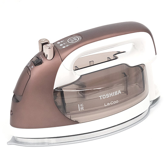 【新品】TOSHIBA　コードレスアイロン 美(ミ)ラクルLa・Coo TA-FDX750(T)　ブロンズブラウン