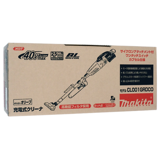 【新品】マキタ　充電式クリーナー　CL001GRDCO　オリーブ