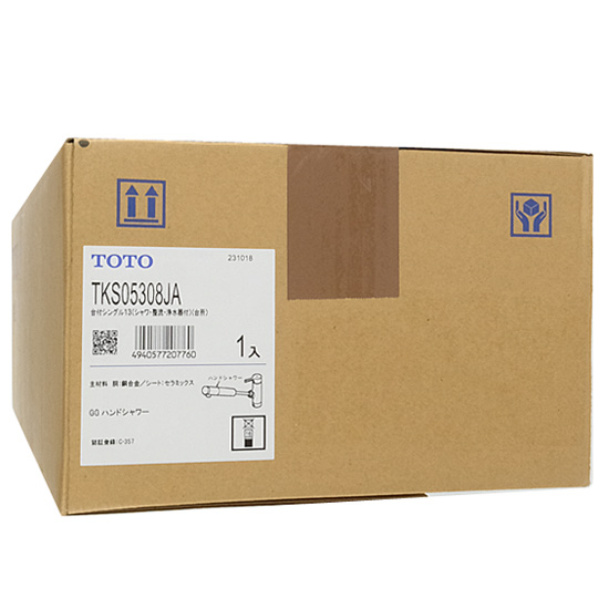 【新品】TOTO　台付シングル混合水栓　TKS05308JA