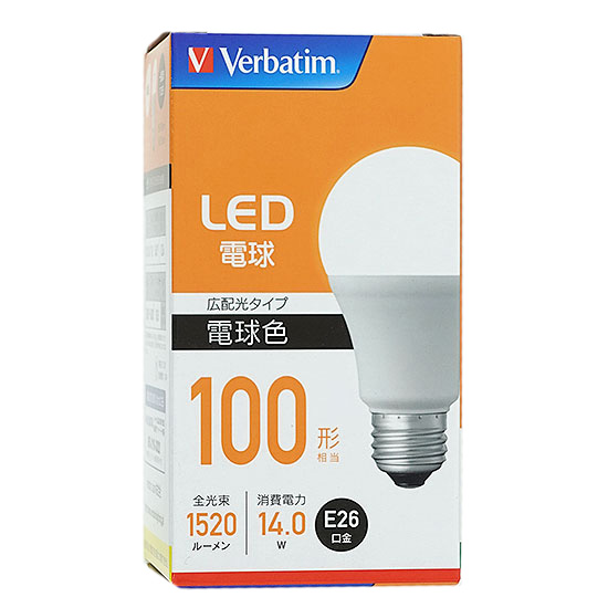 【新品】三菱ケミカルメディア　LED電球 Verbatim　LDA14L-G/LCV2　電球色