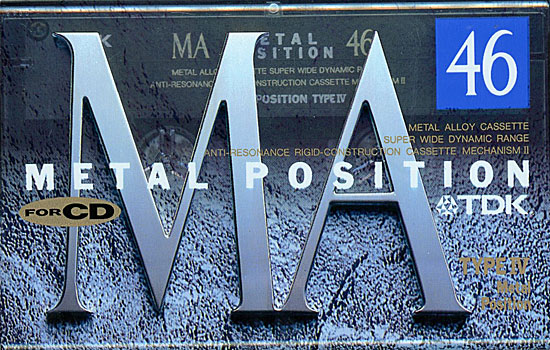 【新品】TDK　メタルポジションTYPE-IV カセットテープ MA-46A　46分