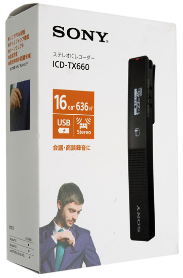 【新品】SONY　ステレオICレコーダー　ICD-TX660 ブラック