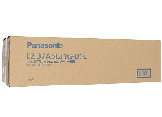 【新品】Panasonic　工事用 充電サイクロン式クリーナー　EZ37A5LJ1G-B　黒