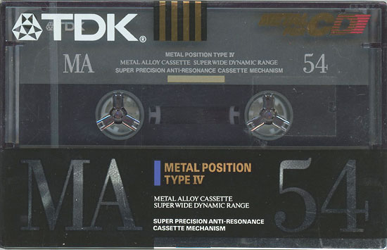 【新品】TDK　カセットテープ メタルポジション MA-54M　54分