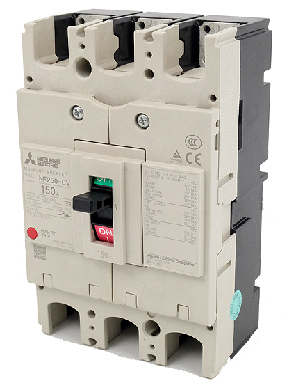 【新品】三菱電機　ノーヒューズ遮断器　NF250-CV 3P 150A