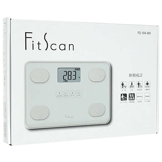 【新品】TANITA　体組成計 フィットスキャン　FS-104-WH　ホワイト