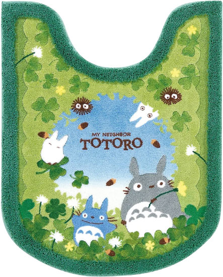【新品】センコー　ロングトイレマット となりのトトロ あおぞらどんぐり 約78×60cm　34756　グリーン