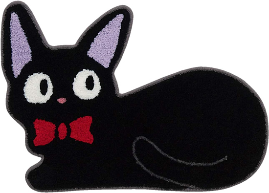 【新品】【新品(開封のみ)】 センコー　インテリアマット 魔女の宅急便 くつろぎ 約50×70cm　63173　ブラック