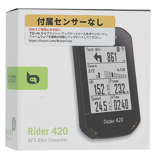 【新品】bryton　GPSサイクルコンピューター Rider 420 E
