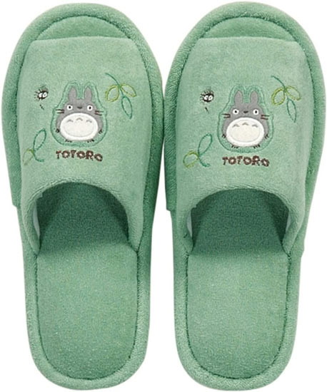 【新品】センコー　スリッパ となりのトトロ もりのかぜ フリーサイズ　77888　グリーン